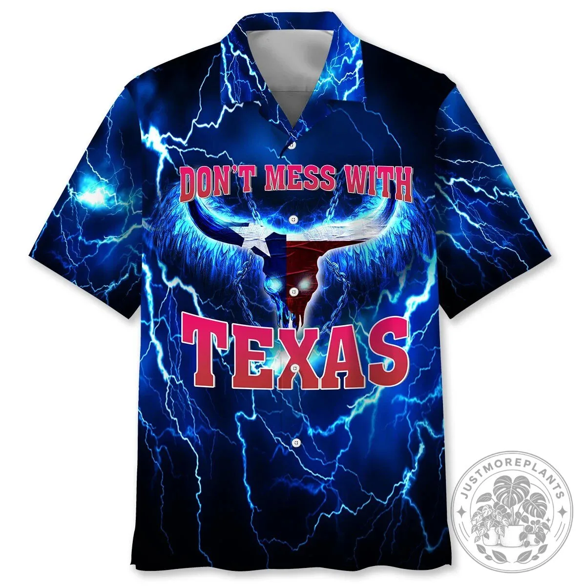 Don't Mess With Texas Thunder Lighting Hawaiian Shirt