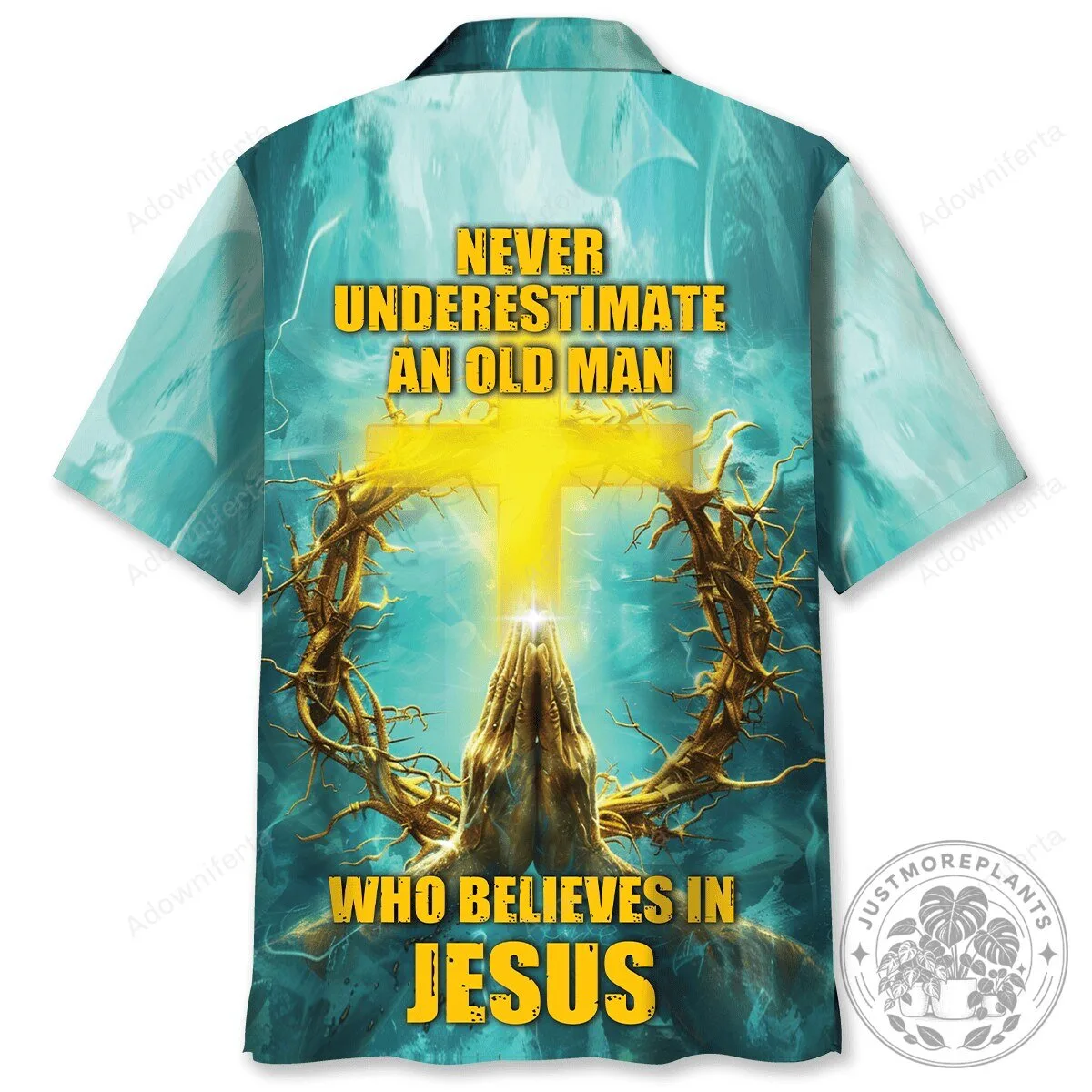 Never Underestimate An Old Man Who Believes In Jesus Christian Hawaiian Shirt
