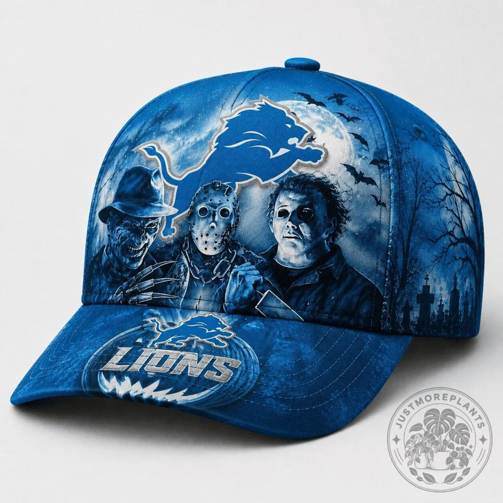 Detroit Lions Freddy Krueger Jason Voorhees Michael Myers Halloween Cap Hat Detroit Lions Freddy Krueger Jason Voorhees Michael Myers Halloween Cap Hat