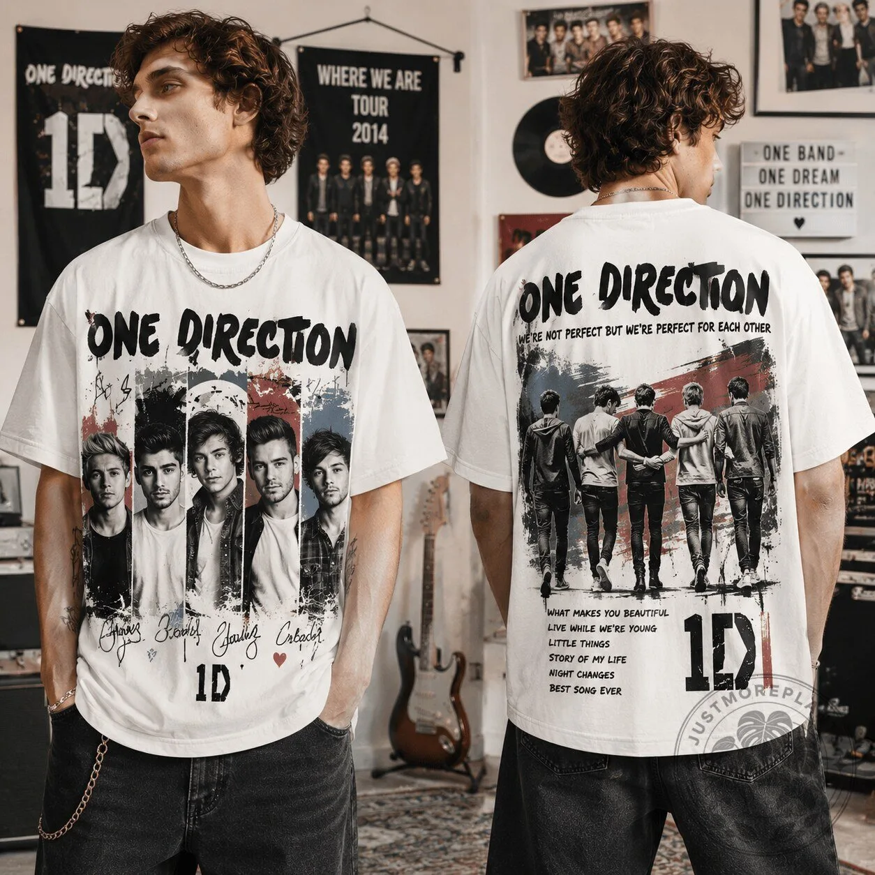 One Direction Shirt We're Not Perfect But We're Perfect For Each Other Vintage T-Shirt