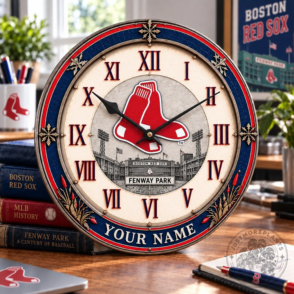 Boston Red Sox Fenway Park Personalized Wall Clock
