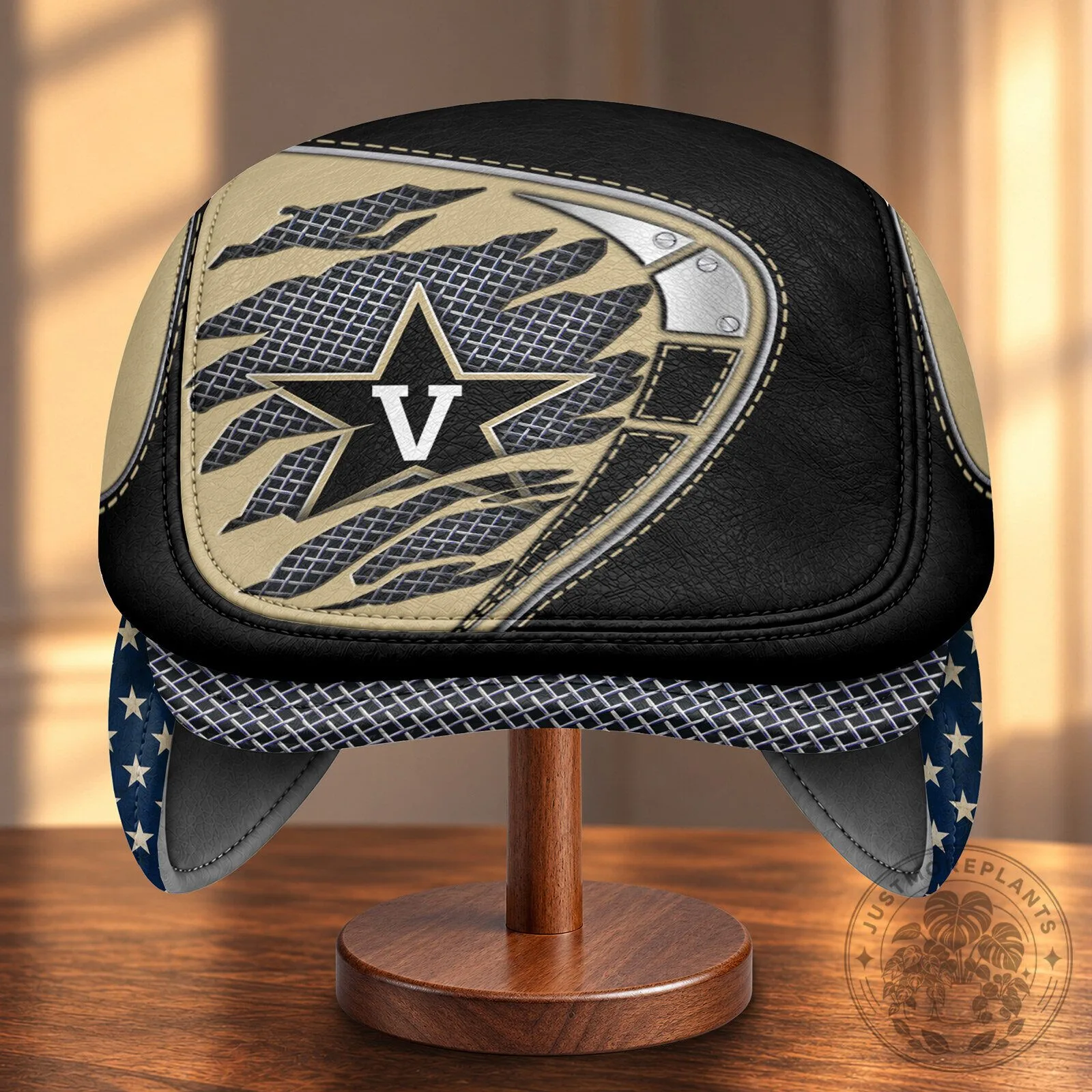 Vanderbilt Commodores NCAA Flat Cap with Foldable Ear Flaps 11 Vanderbilt Commodores NCAA Flat Cap with Foldable Ear Flaps