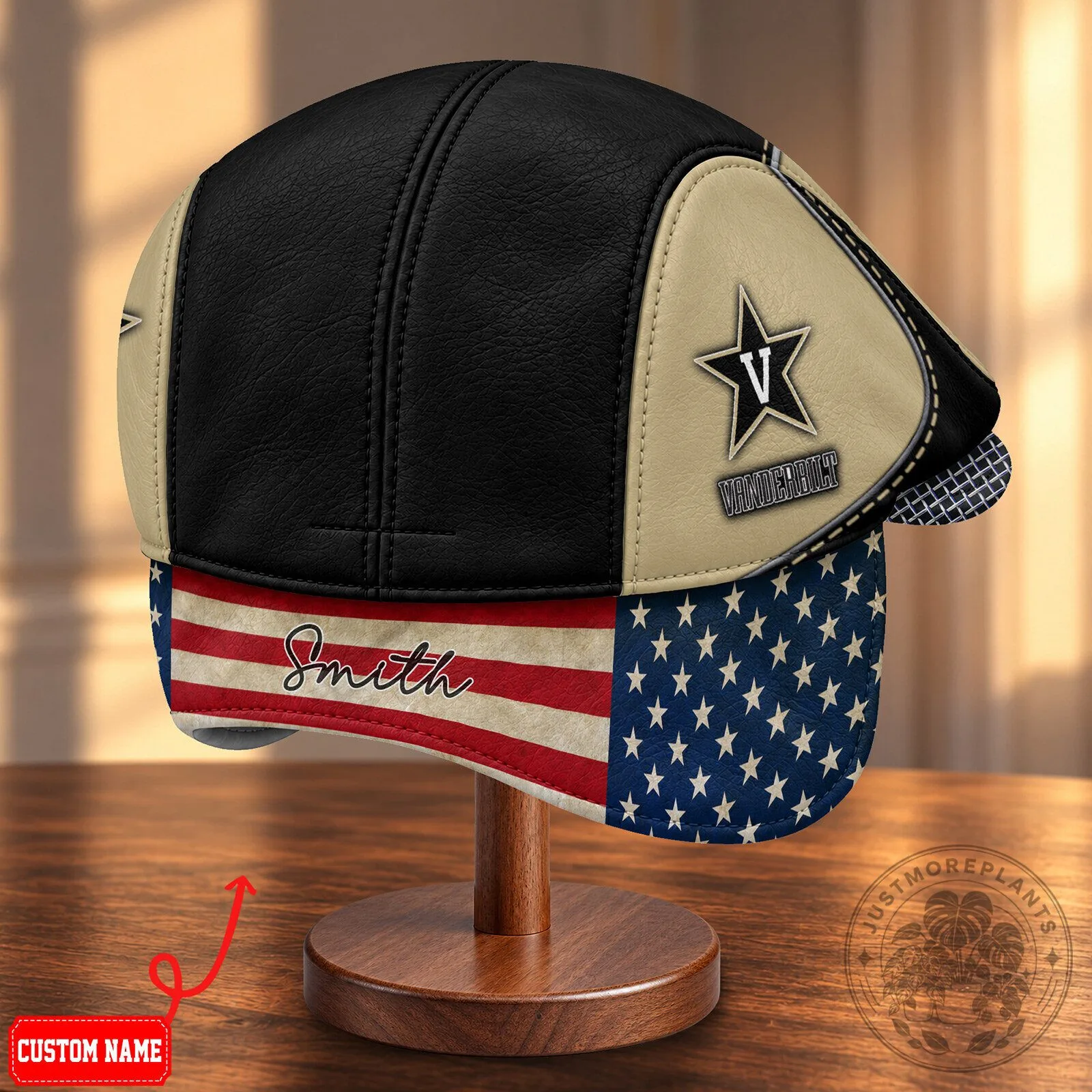 Vanderbilt Commodores NCAA Flat Cap with Foldable Ear Flaps 12 Vanderbilt Commodores NCAA Flat Cap with Foldable Ear Flaps