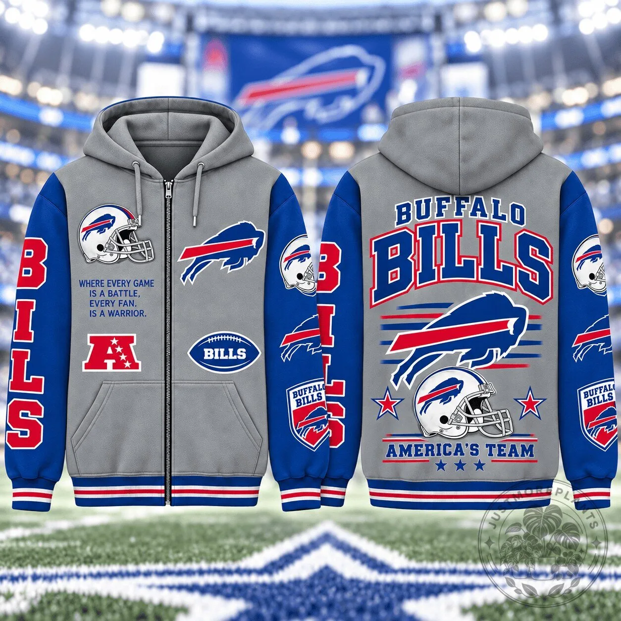 Buffalo Bills NFL Football Team Gridiron Heritage Zip Hoodie