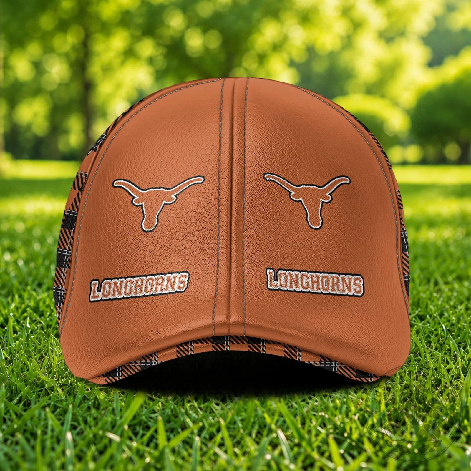 Texas Longhorns NCAA Personalized Custom Name Plaid Flat Cap 10 Texas Longhorns NCAA Personalized Custom Name Plaid Flat Cap