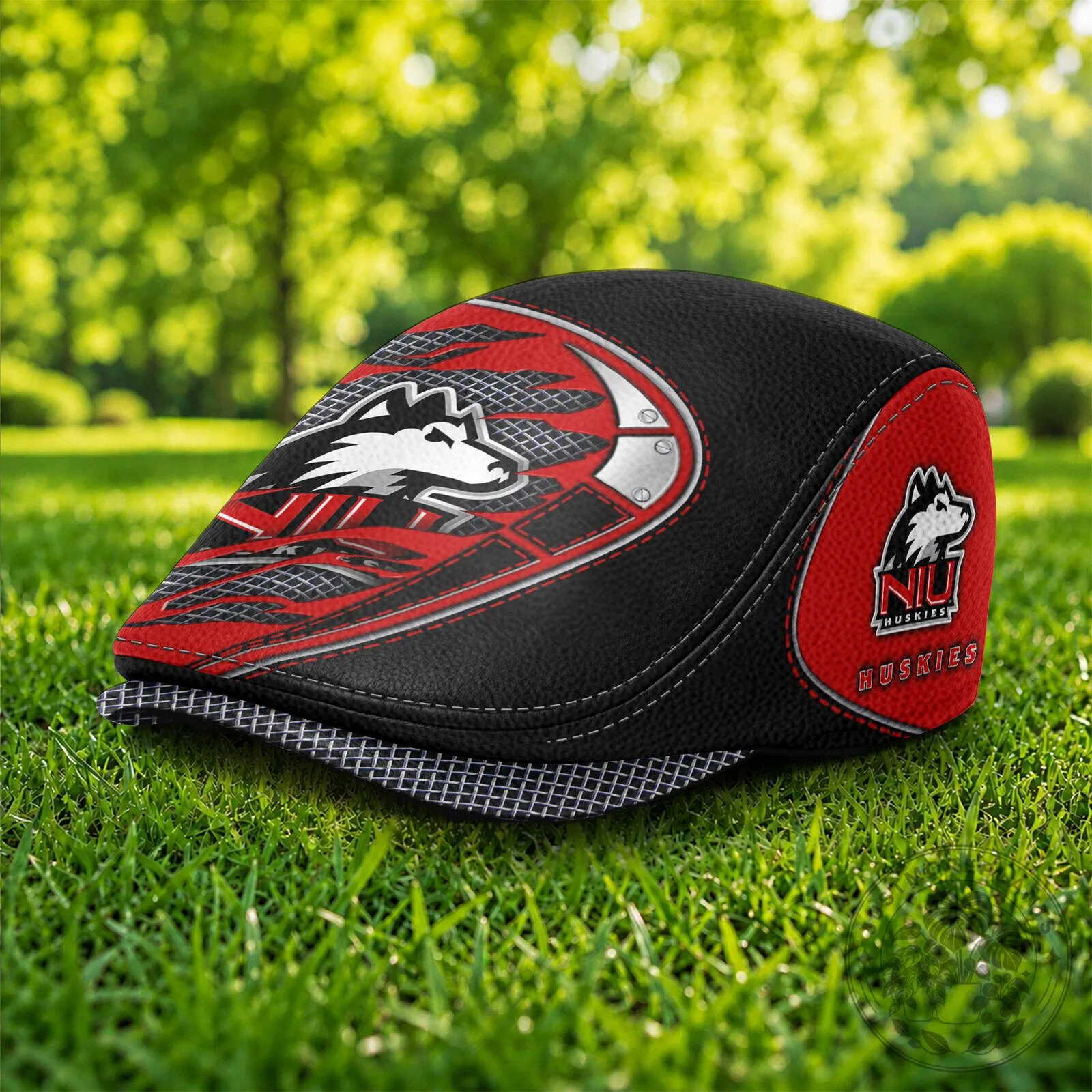 Northern Illinois Huskies NCAA Jeff Cap Flat Cap Golf Hat