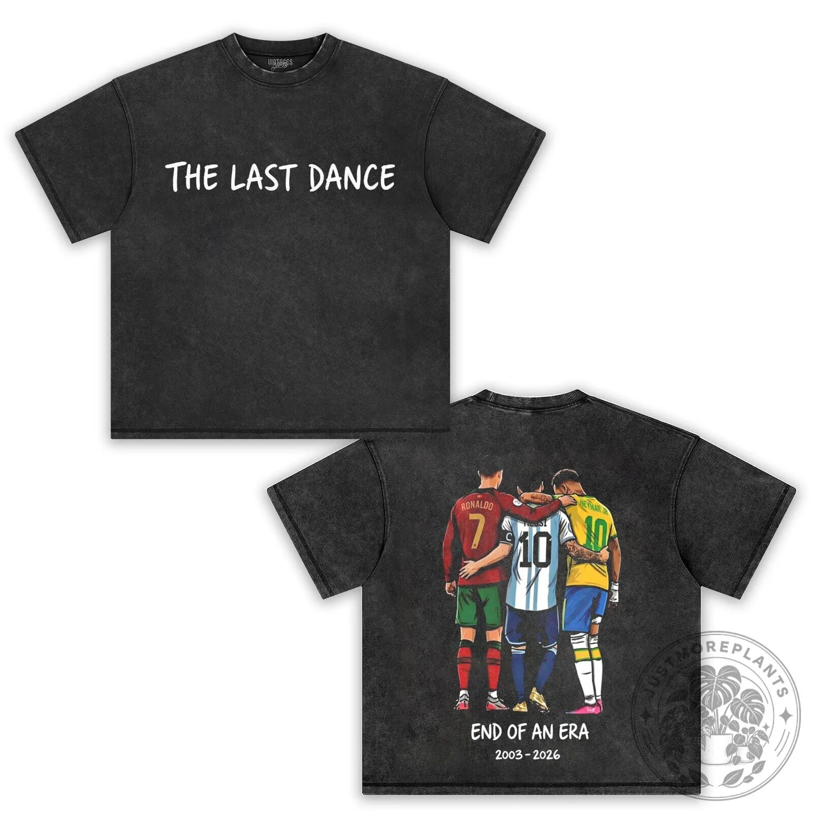 Cristiano Ronaldo Lionel Messi Neymar The Last Dance Football T-Shirt 8 Cristiano Ronaldo Lionel Messi Neymar The Last Dance Football T-Shirt