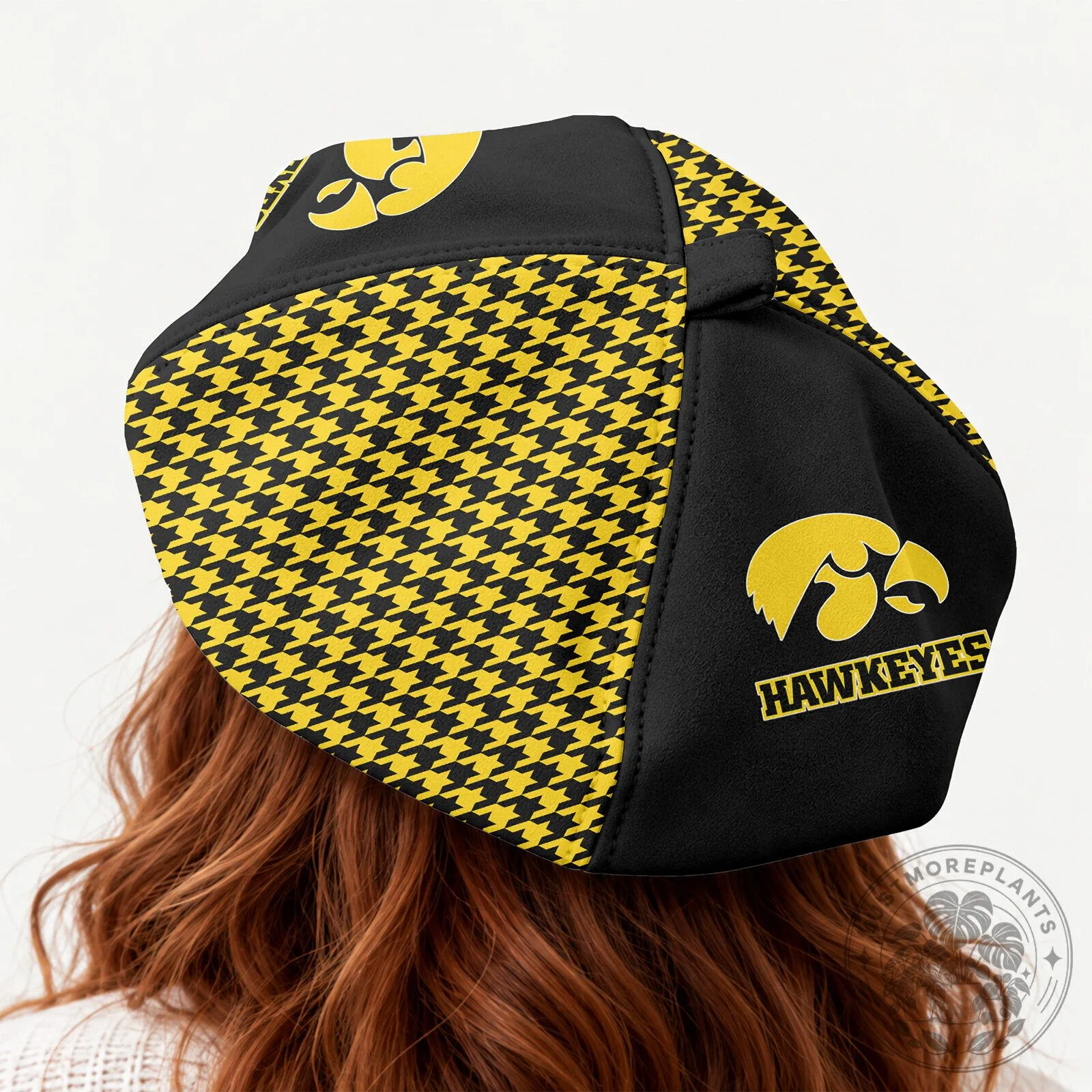 Iowa Hawkeyes NCAA Women's Custom Name Beret Hat 10 Iowa Hawkeyes NCAA Women