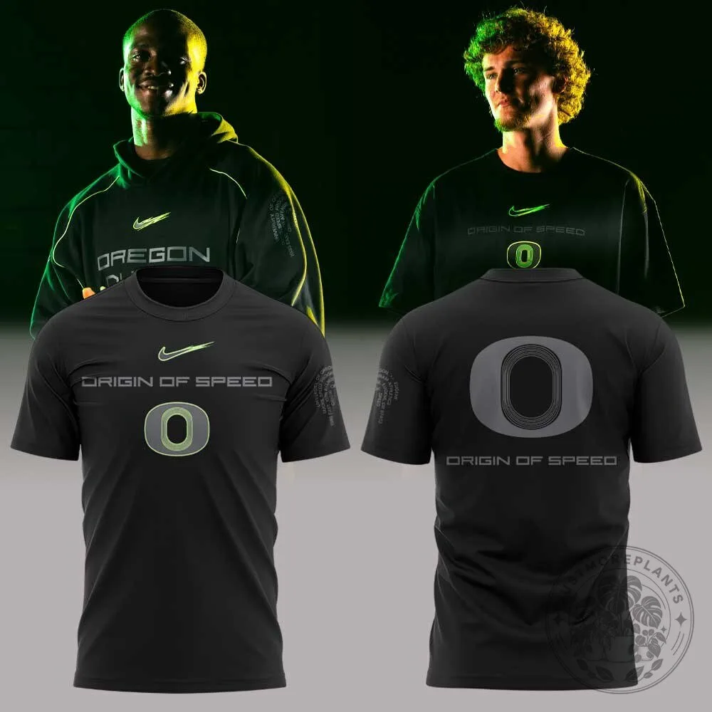 Black Graphic T-Shirt from the Oregon Ducks Origin of Speed Collection