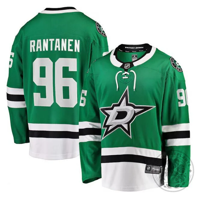 Dallas Stars Mikko Rantanen Green Victory Hockey Jersey