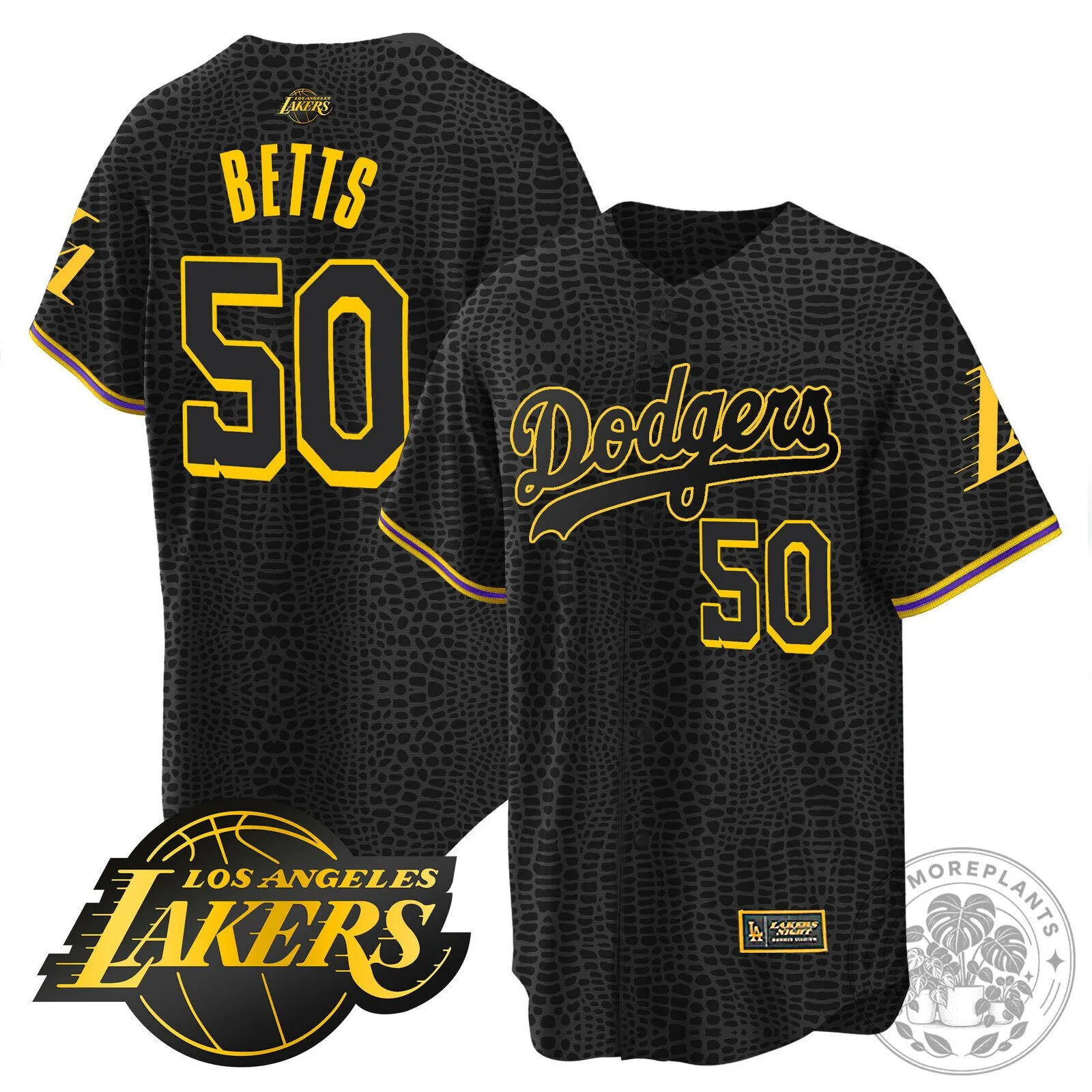 Los Angeles Dodgers Kobe Bryant Baseball Jersey Black Mamba