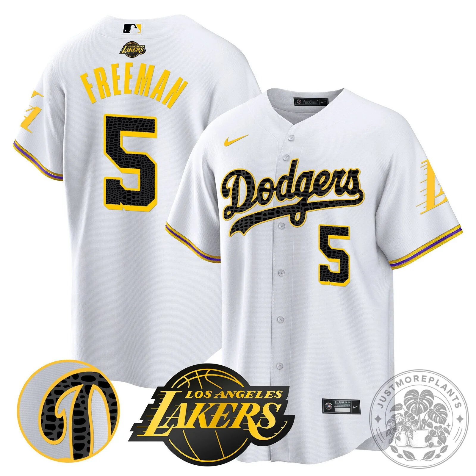Los Angeles Dodgers Kobe Bryant Baseball Jersey Black Mamba