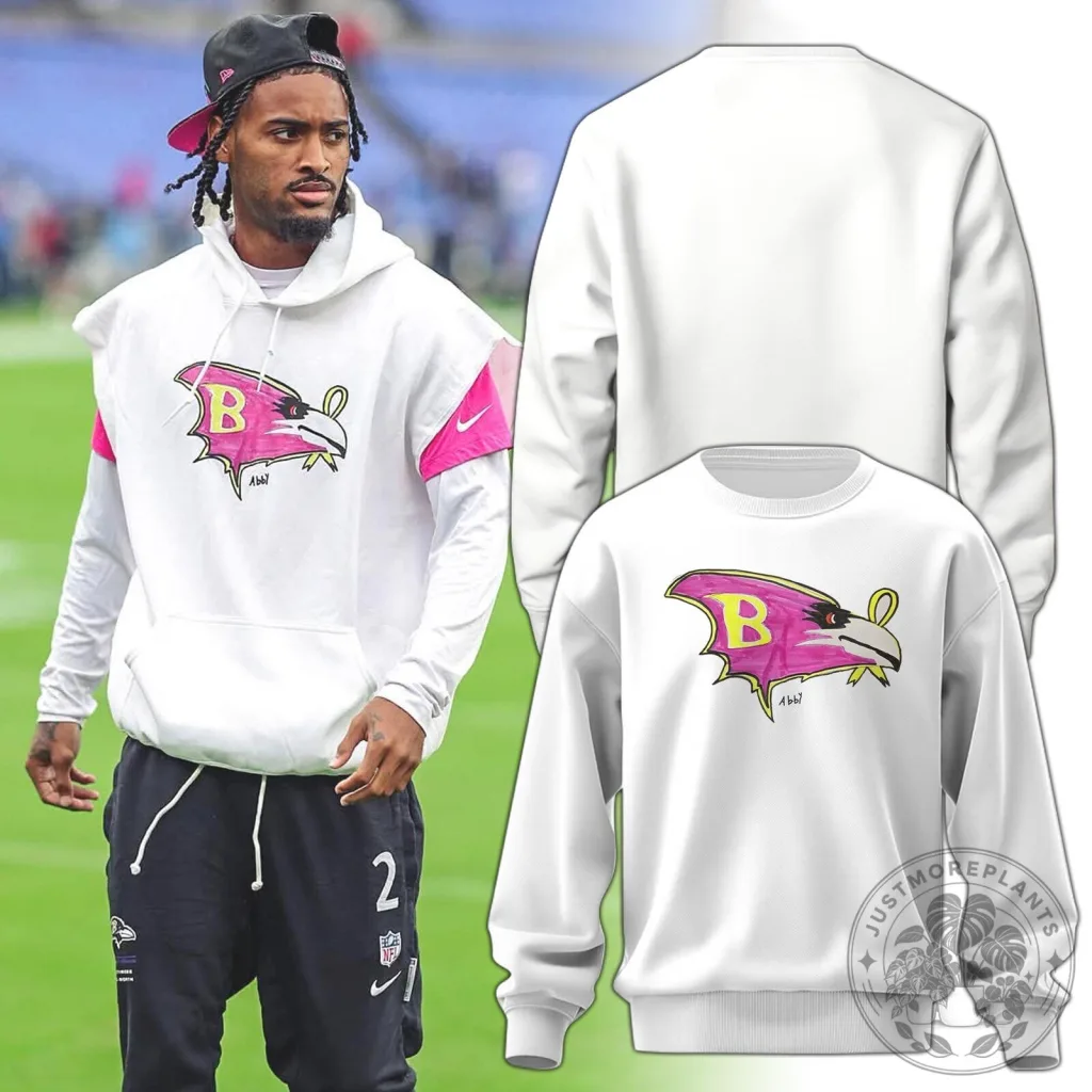 Baltimore Ravens Crucial Catch Pink Ribbon Football Team Sweatshirt Baltimore Ravens Crucial Catch Pink Ribbon Football Team Sweatshirt