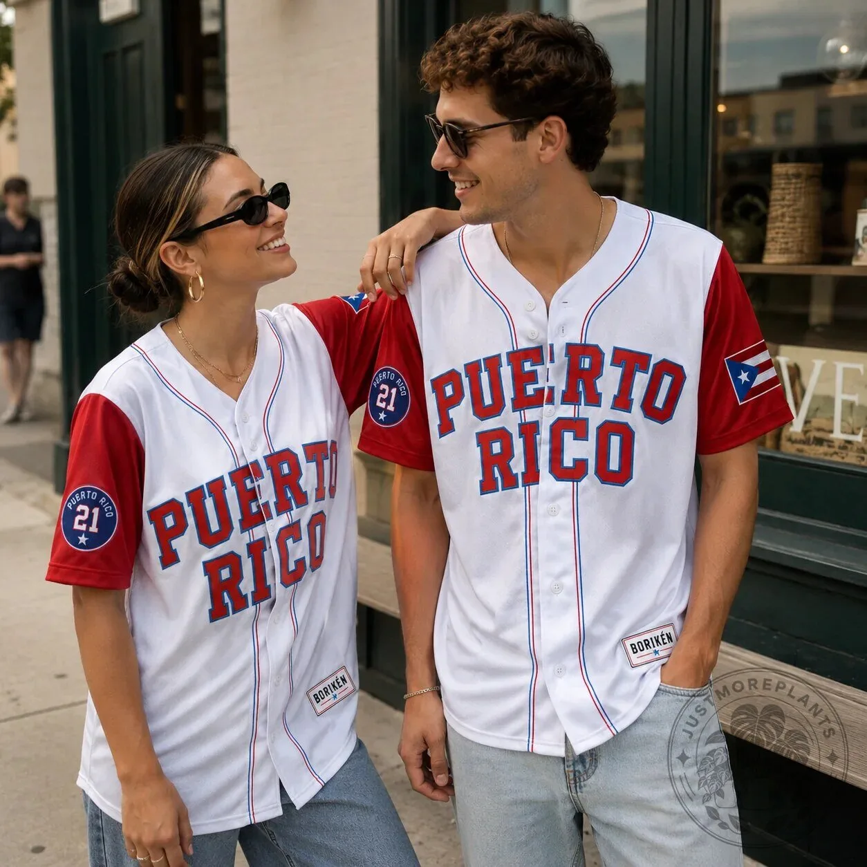 Puerto Rico Borikén Heritage Baseball Jersey featuring Roberto Clemente 13 Puerto Rico Borikén Heritage Baseball Jersey featuring Roberto Clemente