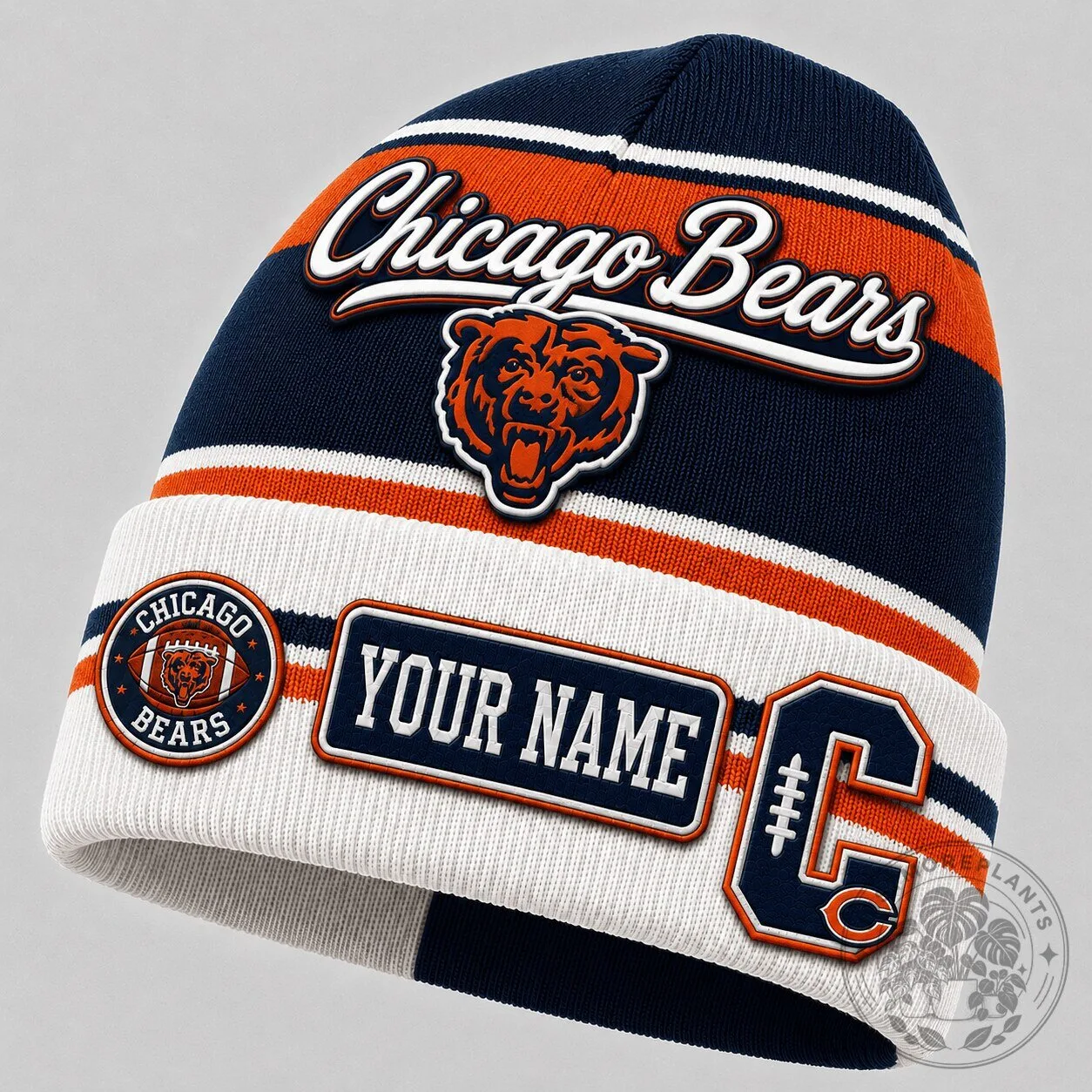 Chicago Bears National Football League Personalized Beanie Hat