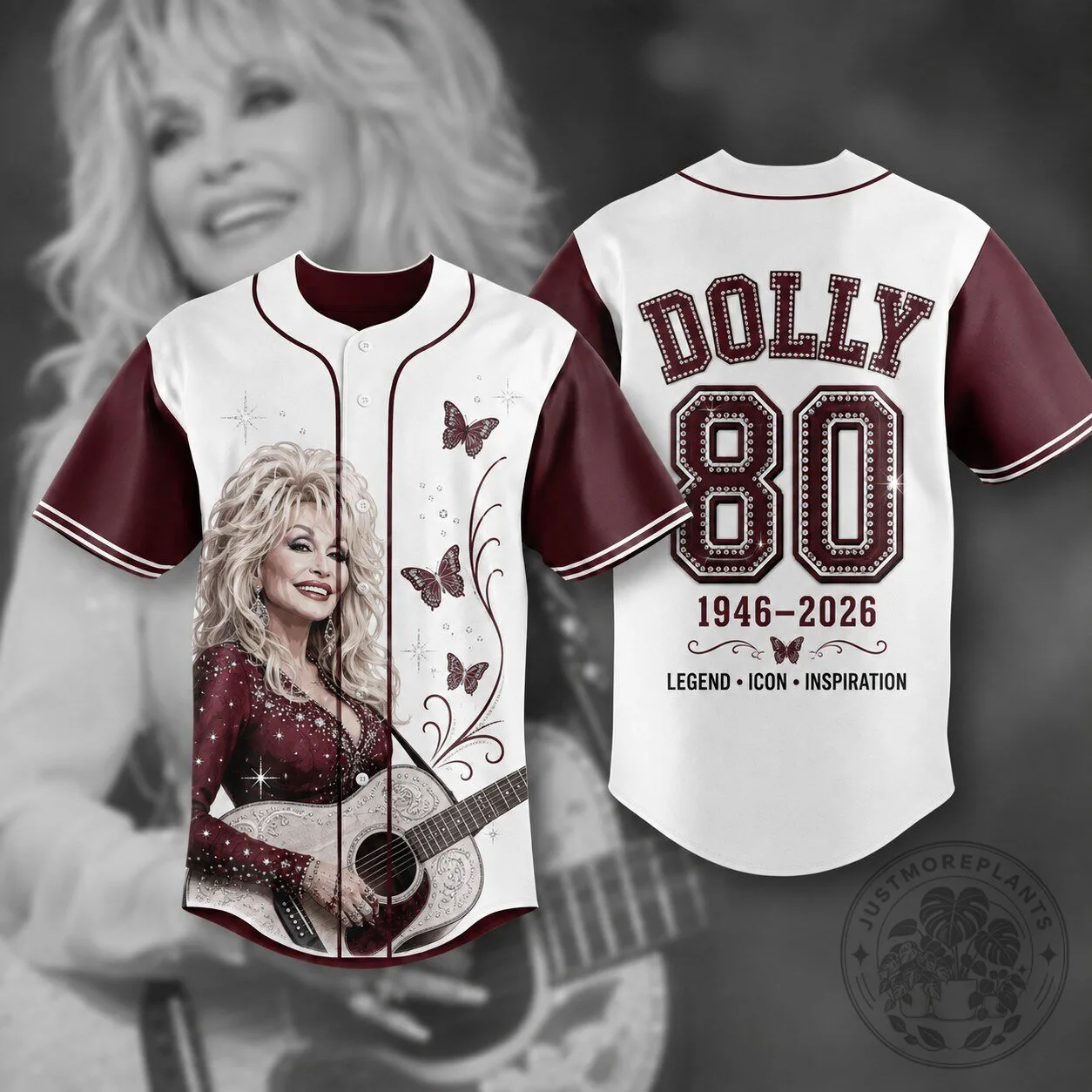 Dolly Parton 80th Birthday Legend Icon Inspiration Baseball Jersey