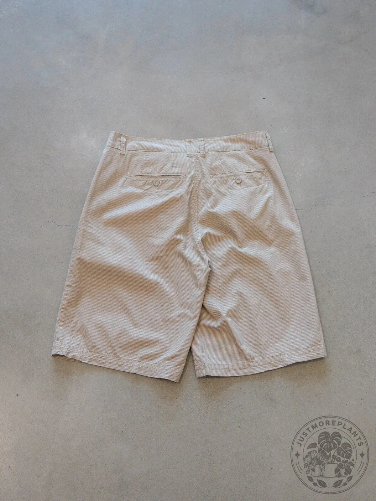 Vintage 2000s Beige Striped Gotcha Brand Shorts – image 2 of 4