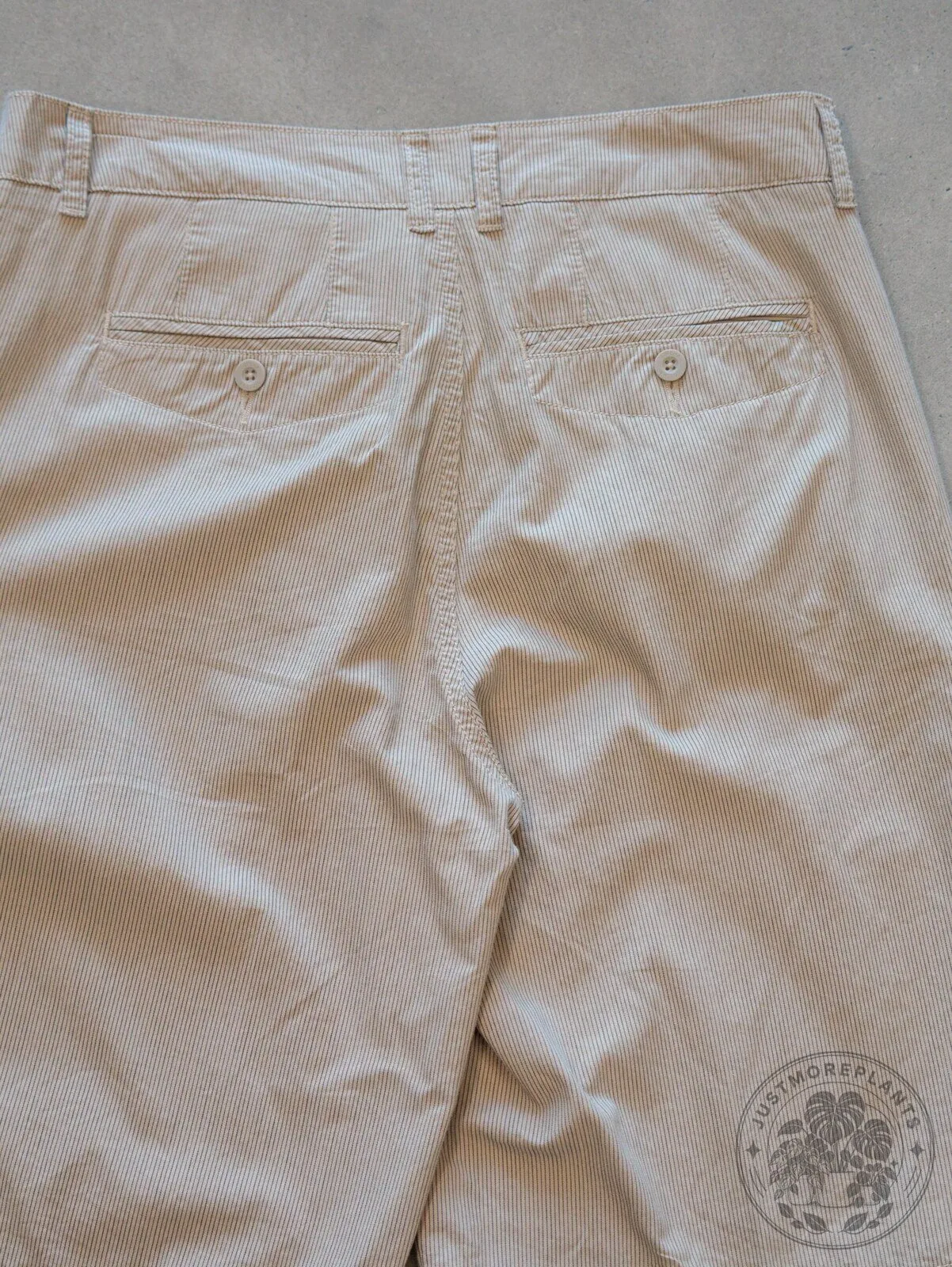 Vintage 2000s Beige Striped Gotcha Brand Shorts – image 3 of 4