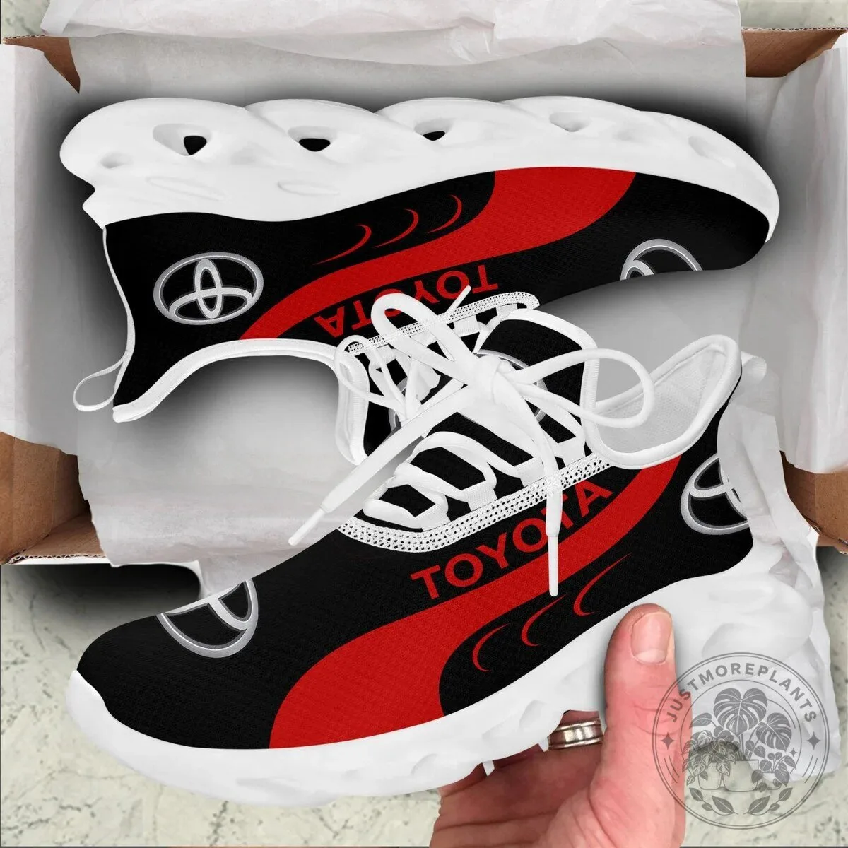 Toyota Logo Black and Red Max Soul Running Shoes for Men and Women 14 Toyota Logo Black and Red Max Soul Running Shoes for Men and Women