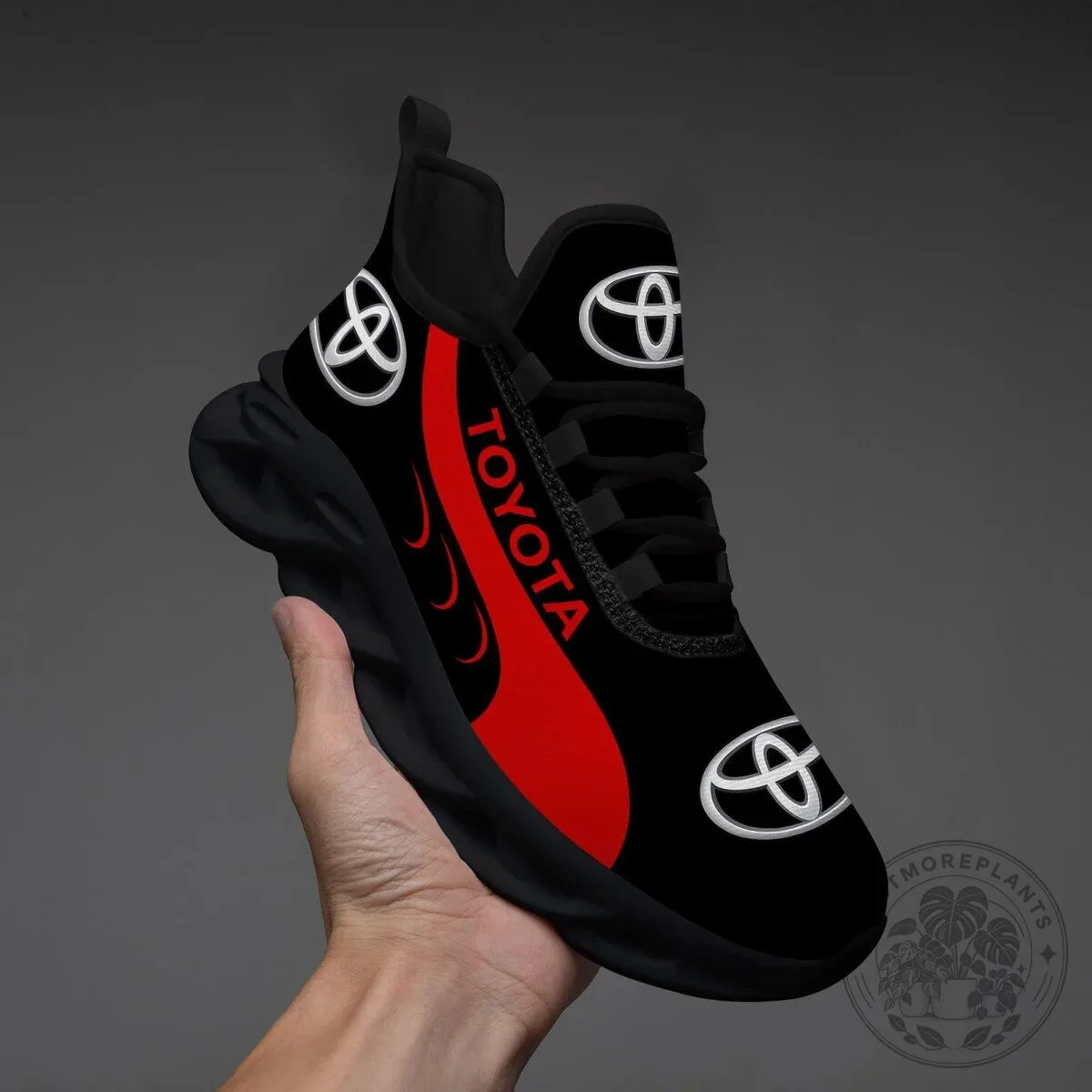 Toyota Logo Black and Red Max Soul Running Shoes for Men and Women 16 Toyota Logo Black and Red Max Soul Running Shoes for Men and Women