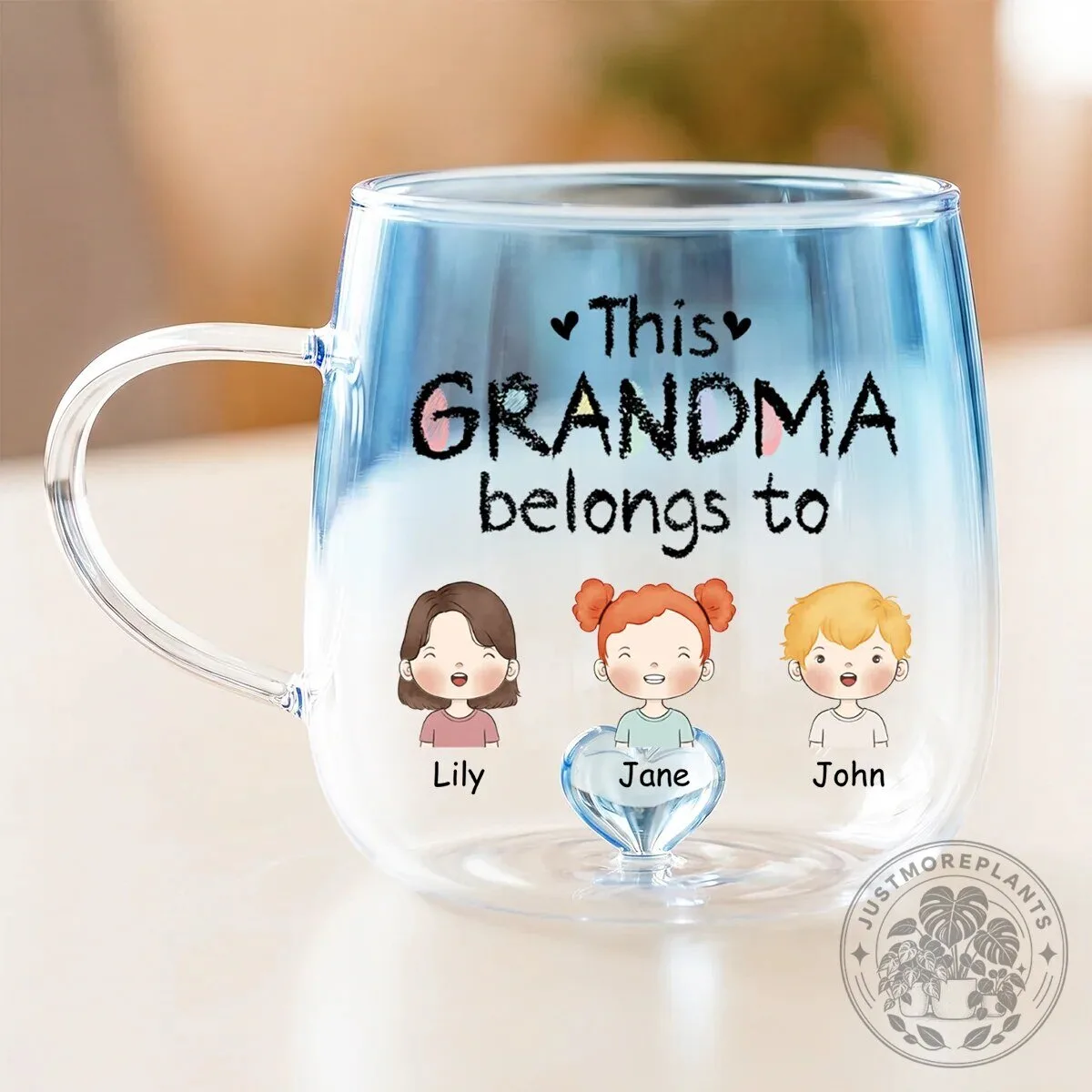 Personalized This Mommy Belongs To Custom Kids Names Glass Mug 8 Personalized This Mommy Belongs To Custom Kids Names Glass Mug