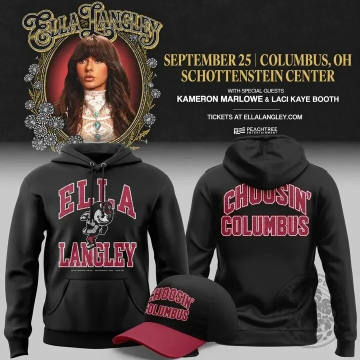 Ella Langley Ohio State Buckeyes Choosin' Columbus Concert Hoodie