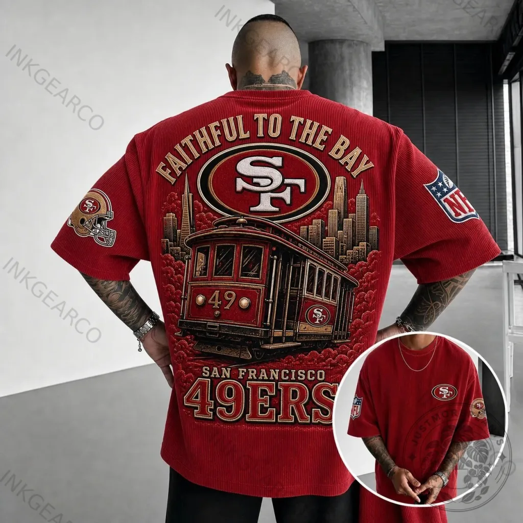 San Francisco 49ers Faithful To The Bay Red T-Shirt San Francisco 49ers Faithful To The Bay Red T-Shirt