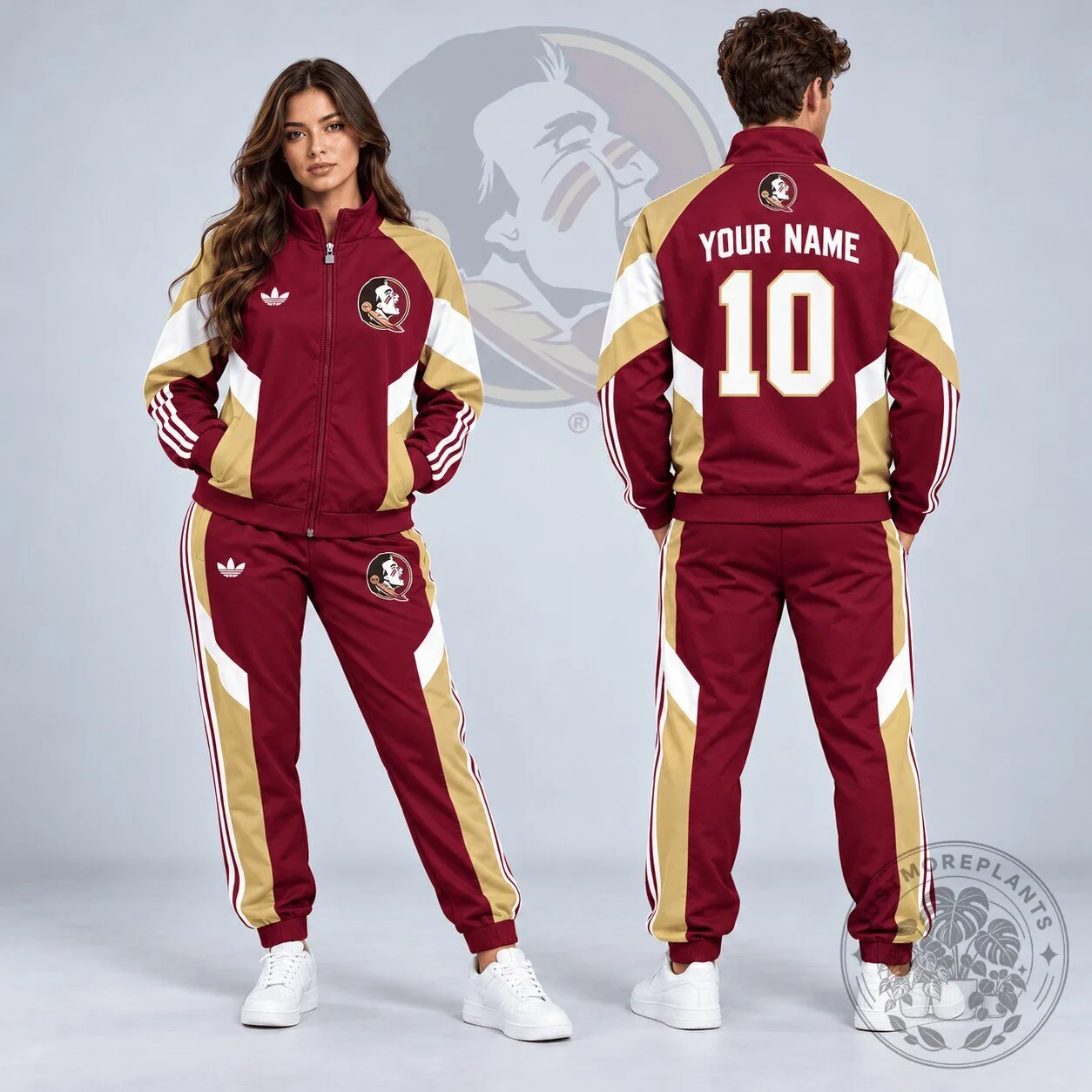 Florida State Seminoles Personalized Maroon and Gold Tracksuit Jacket