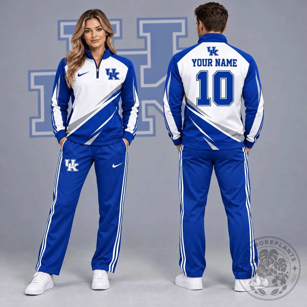 Kentucky Wildcats Personalized Quarter-Zip Pullover and Track Pants Set