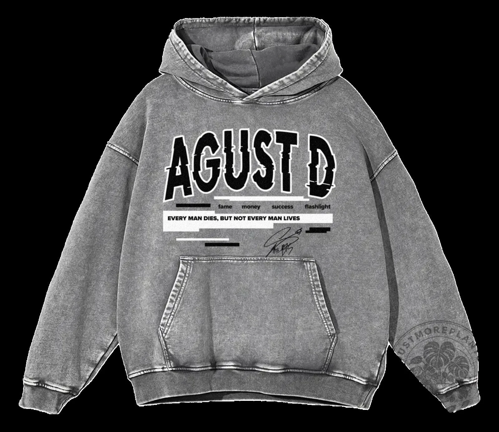 Agust D Mixtape D-2 Daechwita Vintage Washed Hoodie 13 Agust D Mixtape D-2 Daechwita Vintage Washed Hoodie