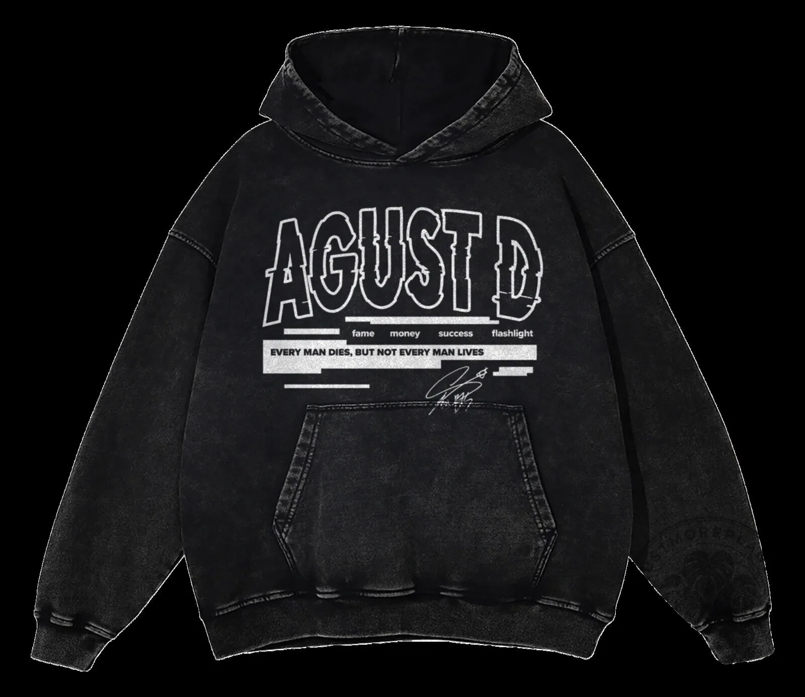 Agust D Mixtape D-2 Daechwita Vintage Washed Hoodie 14 Agust D Mixtape D-2 Daechwita Vintage Washed Hoodie
