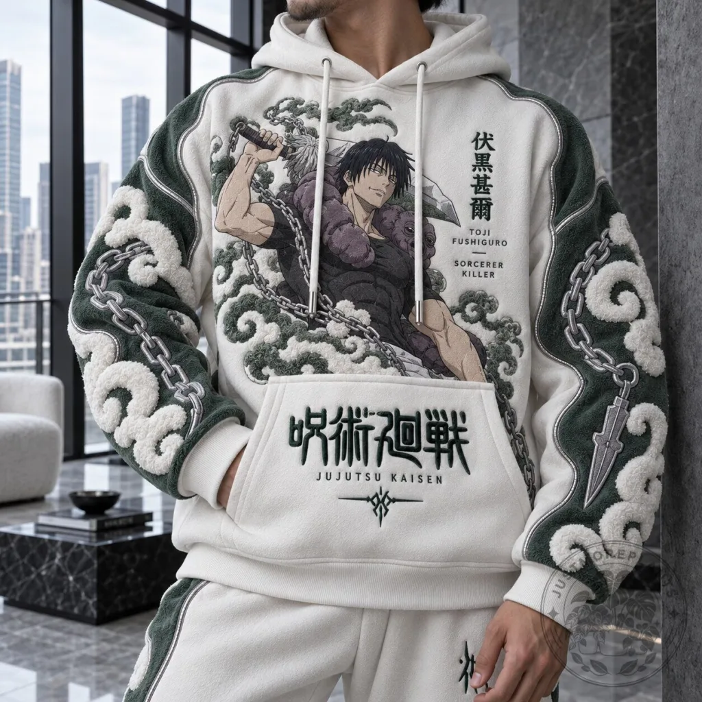 Jujutsu Kaisen Toji Fushiguro Sorcerer Killer Anime Hoodie Jujutsu Kaisen Toji Fushiguro Sorcerer Killer Anime Hoodie