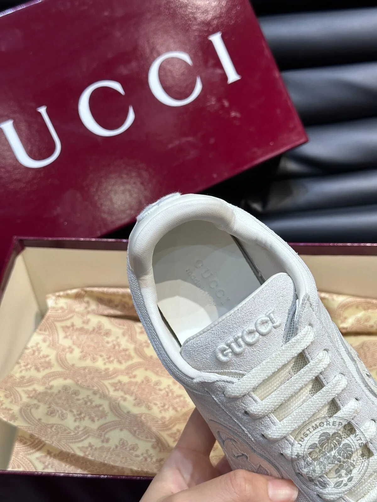 White Leather Low Top Sneakers by Gucci 11 White Leather Low Top Sneakers by Gucci