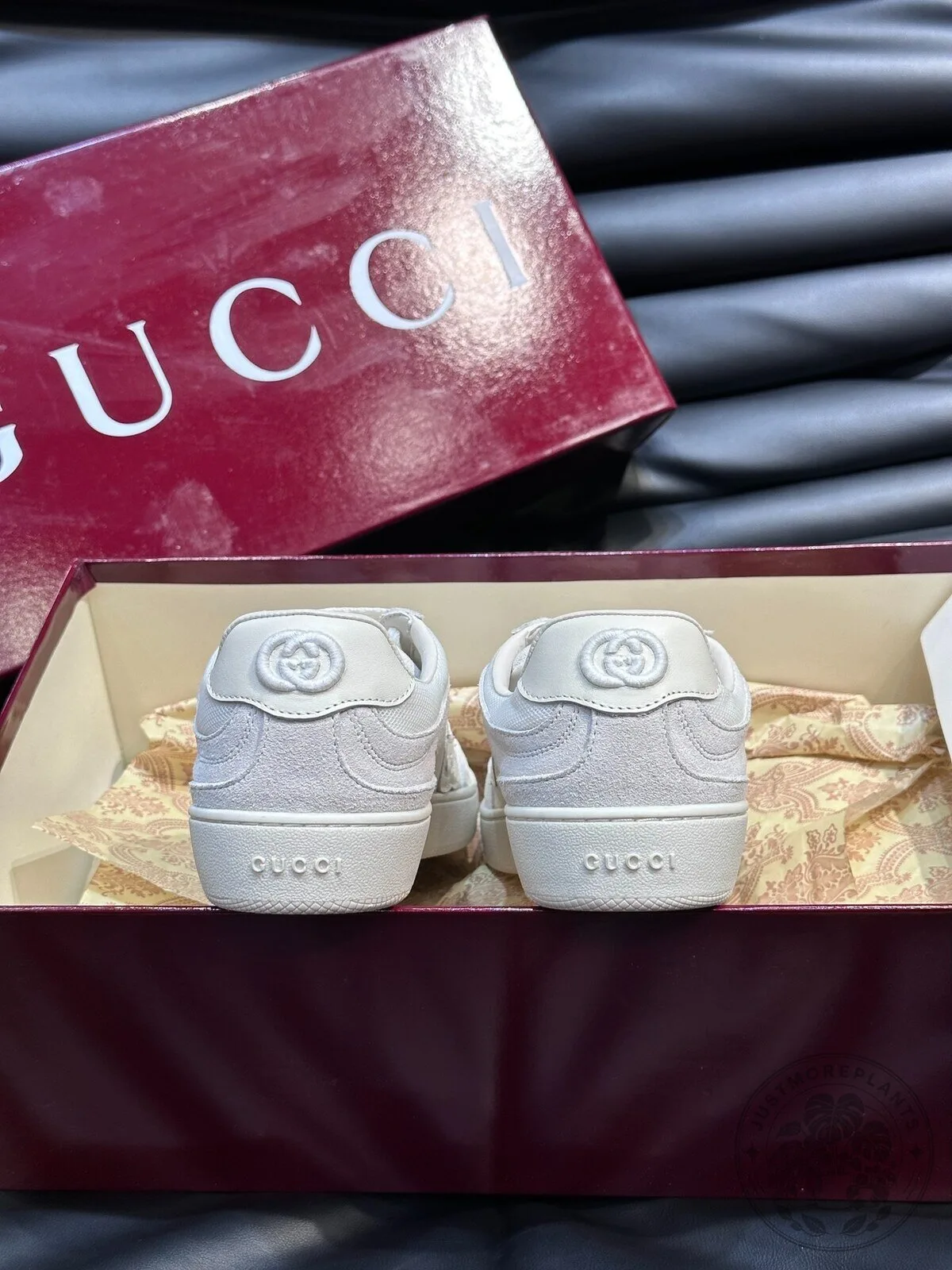 White Leather Low Top Sneakers by Gucci 12 White Leather Low Top Sneakers by Gucci