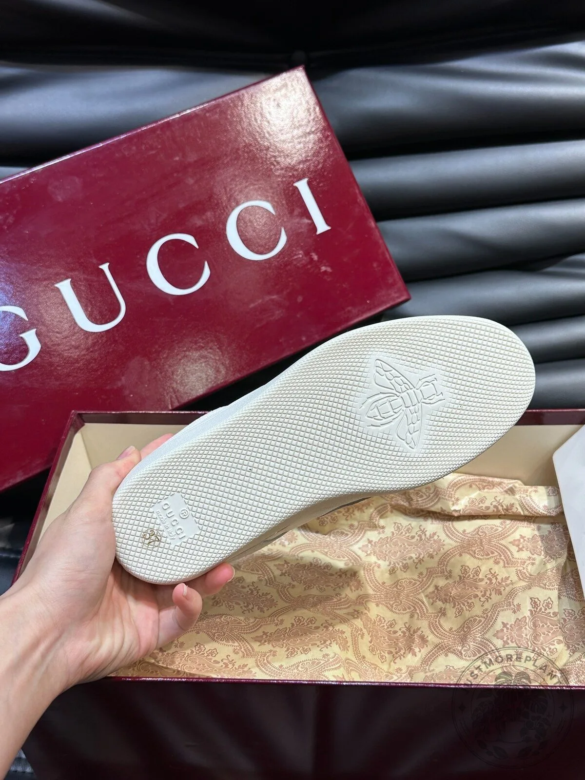 White Leather Low Top Sneakers by Gucci 13 White Leather Low Top Sneakers by Gucci