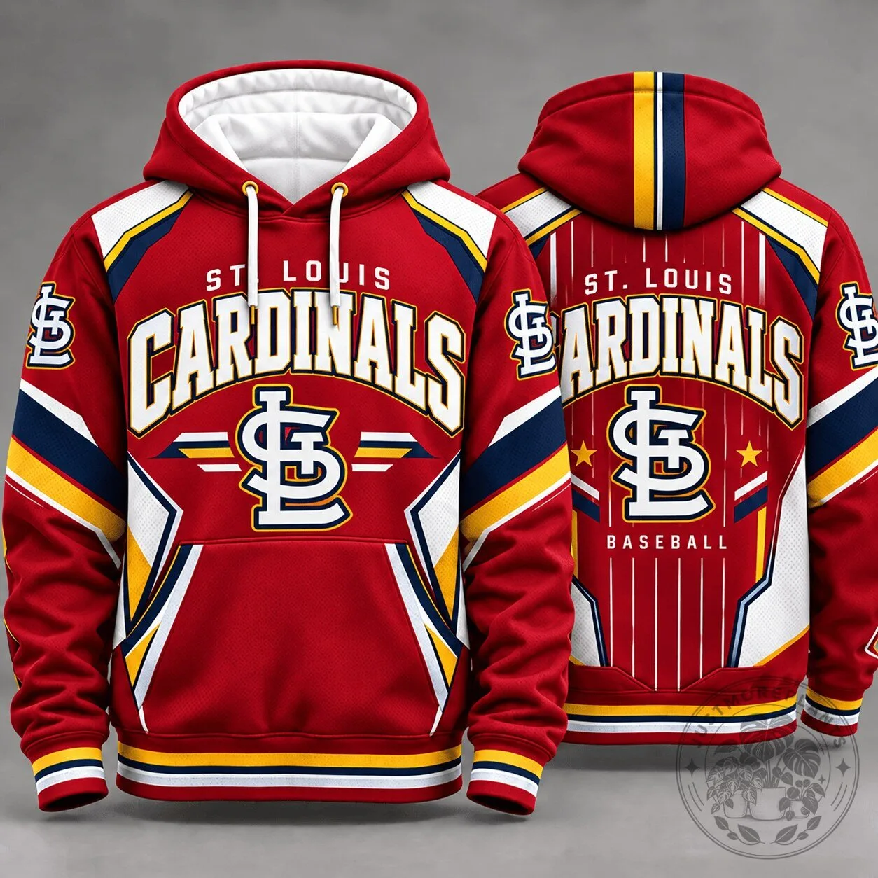 St. Louis Cardinals MLB Baseball Team Red White Blue Hoodie 2 St. Louis Cardinals MLB Baseball Team Red White Blue Hoodie