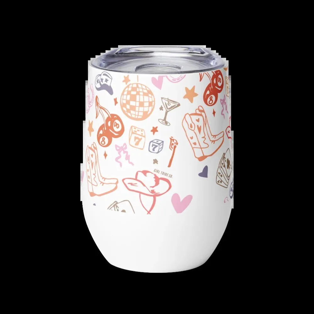Cowgirl Icons Western Party Insulated Wine Tumbler