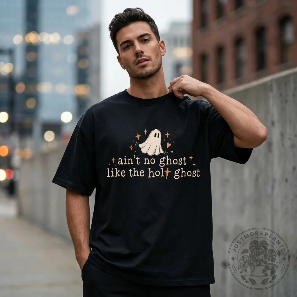Ain't No Ghost Like The Holy Ghost Christian Halloween T-Shirt 2 Ain't No Ghost Like The Holy Ghost Christian Halloween T-Shirt