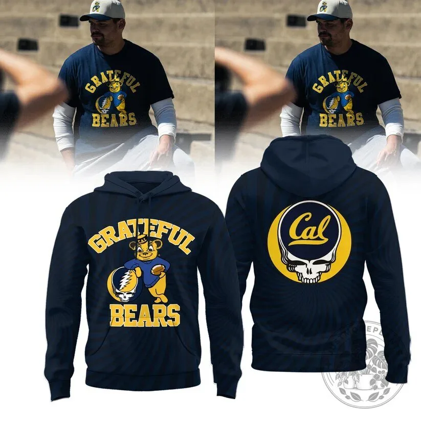 Dancing Bear Hoodie featuring Grateful Dead for California Golden Bears Football Fans