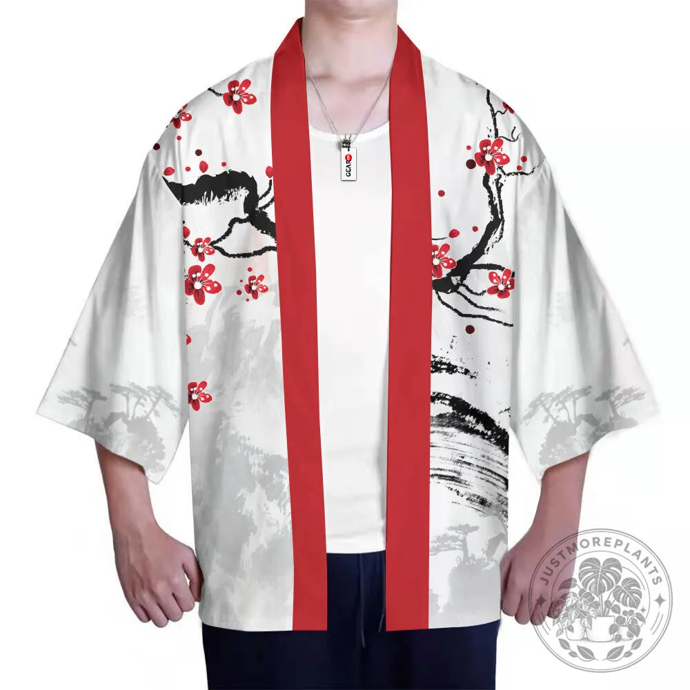 Akaza Demon Slayer Anime Kimono Cardigan Japanese Style Jacket 10 Akaza Demon Slayer Anime Kimono Cardigan Japanese Style Jacket