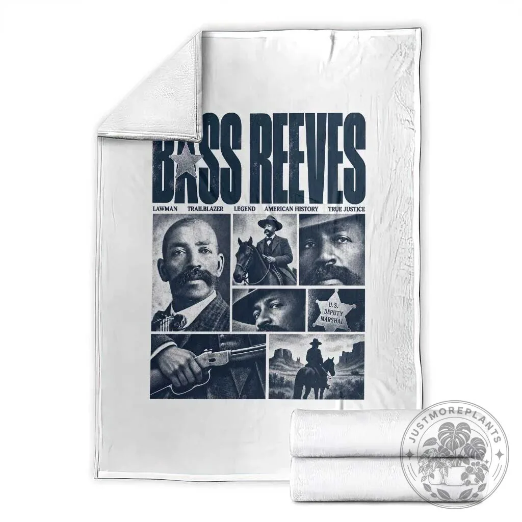 Bass Reeves US Deputy Marshal First Black Lawman American History Throw Blanket