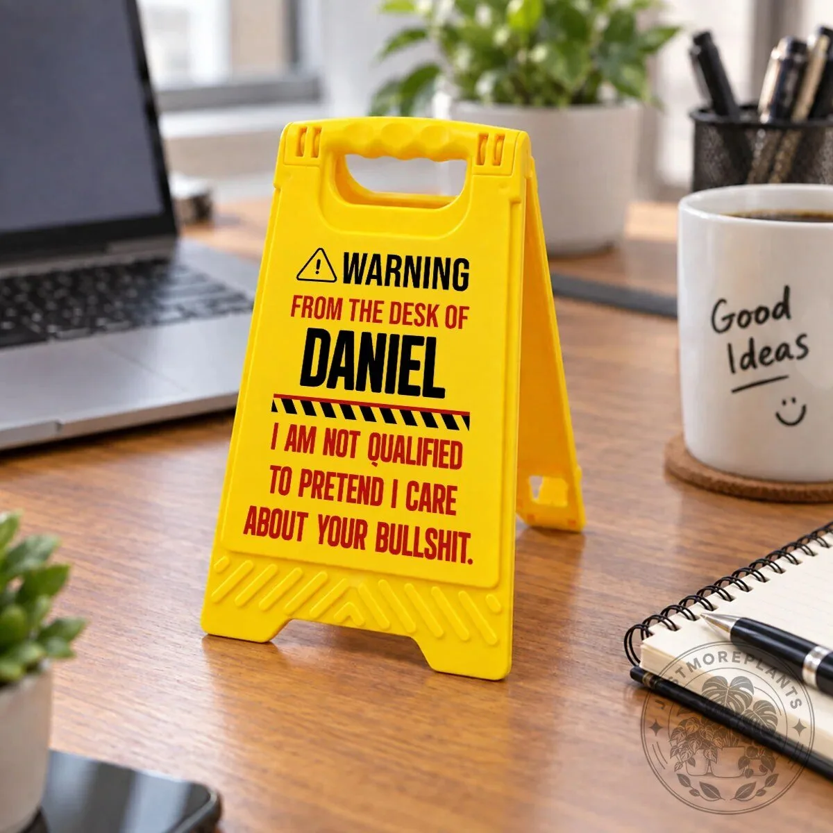 Personalized Desk Warning Sign Funny Office Gag Gift for Coworker 16 Personalized Desk Warning Sign Funny Office Gag Gift for Coworker