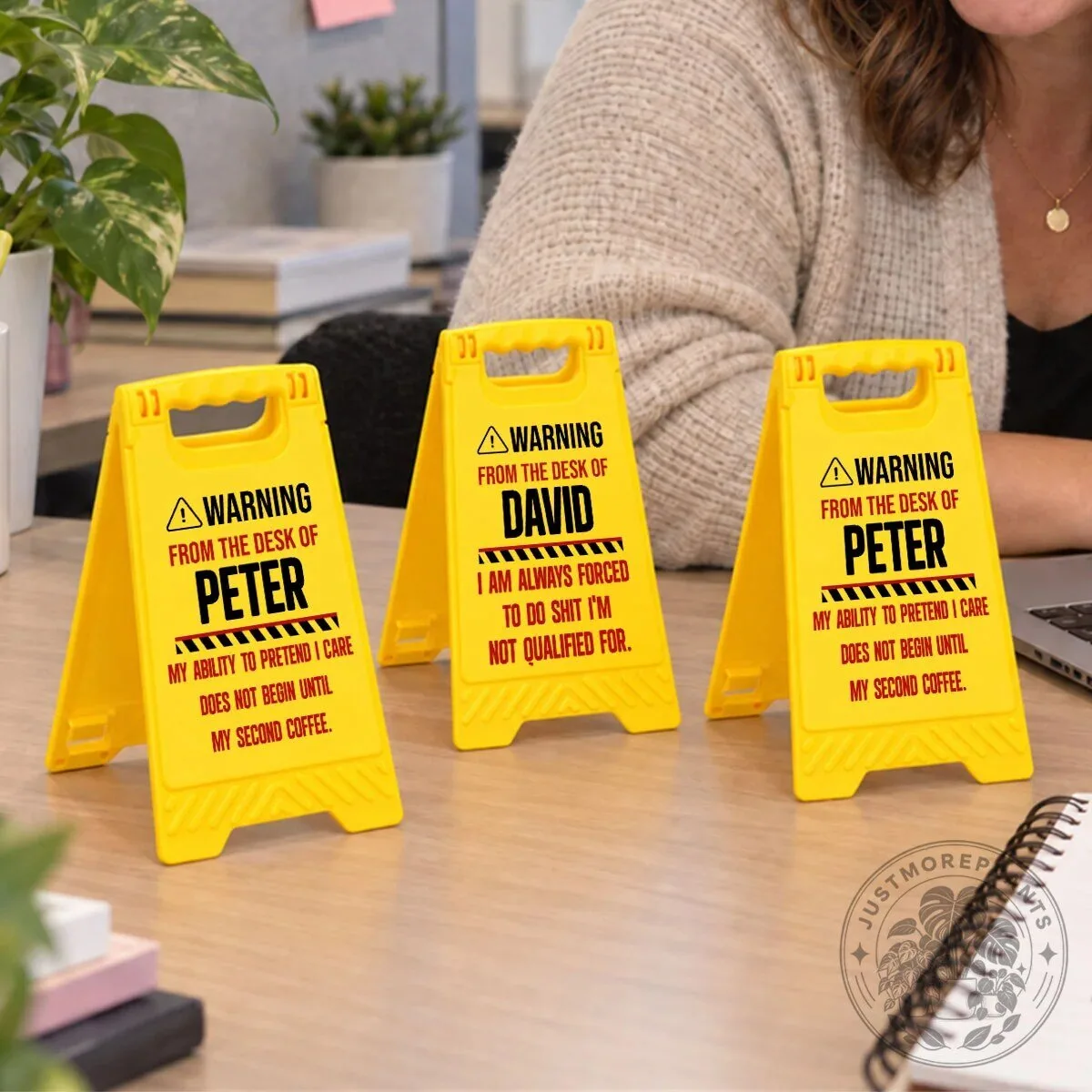 Personalized Desk Warning Sign Funny Office Gag Gift for Coworker 17 Personalized Desk Warning Sign Funny Office Gag Gift for Coworker