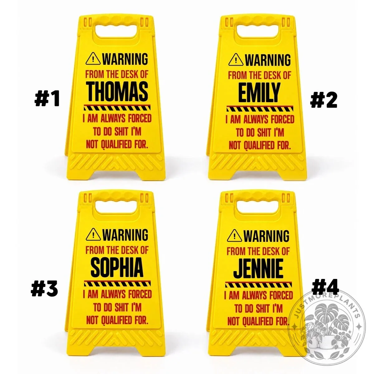 Personalized Desk Warning Sign Funny Office Gag Gift for Coworker 23 Personalized Desk Warning Sign Funny Office Gag Gift for Coworker