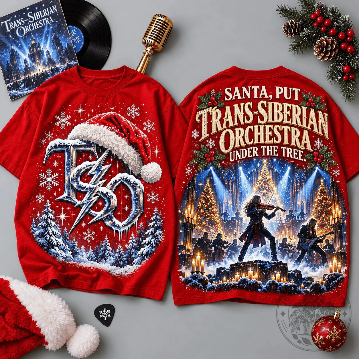 Trans-Siberian Orchestra Christmas Concert Winter Snowflakes Holiday T-Shirt