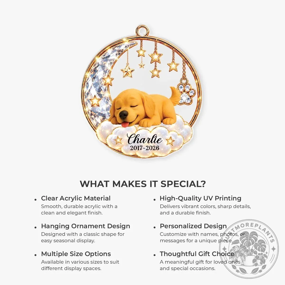 Personalized Sleeping Puppy Dog Memorial Christmas Tree Ornament 15 Personalized Sleeping Puppy Dog Memorial Christmas Tree Ornament