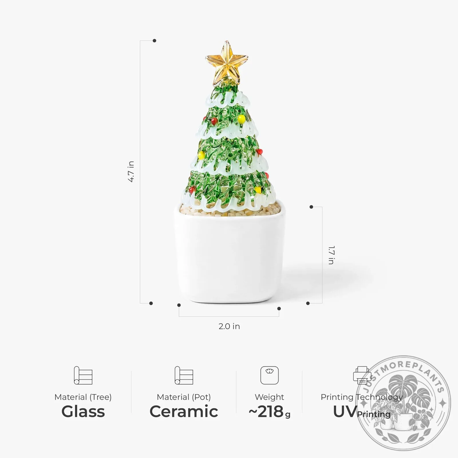 Customizable Glass Potted Christmas Tree Ornament for Your Closest Friends 9 Customizable Glass Potted Christmas Tree Ornament for Your Closest Friends