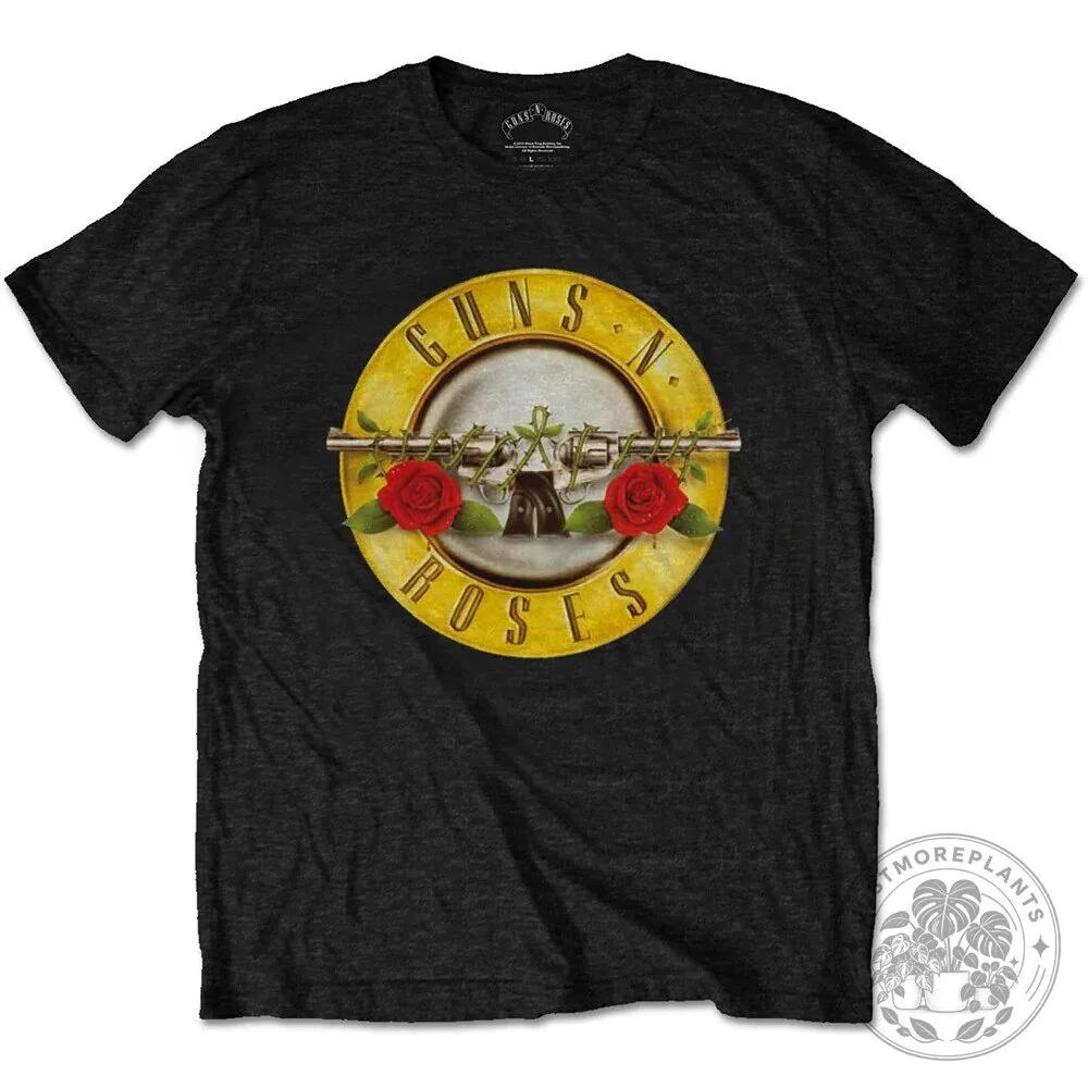 Hard Rock Band Concert T-Shirt featuring Classic Guns N' Roses Logo