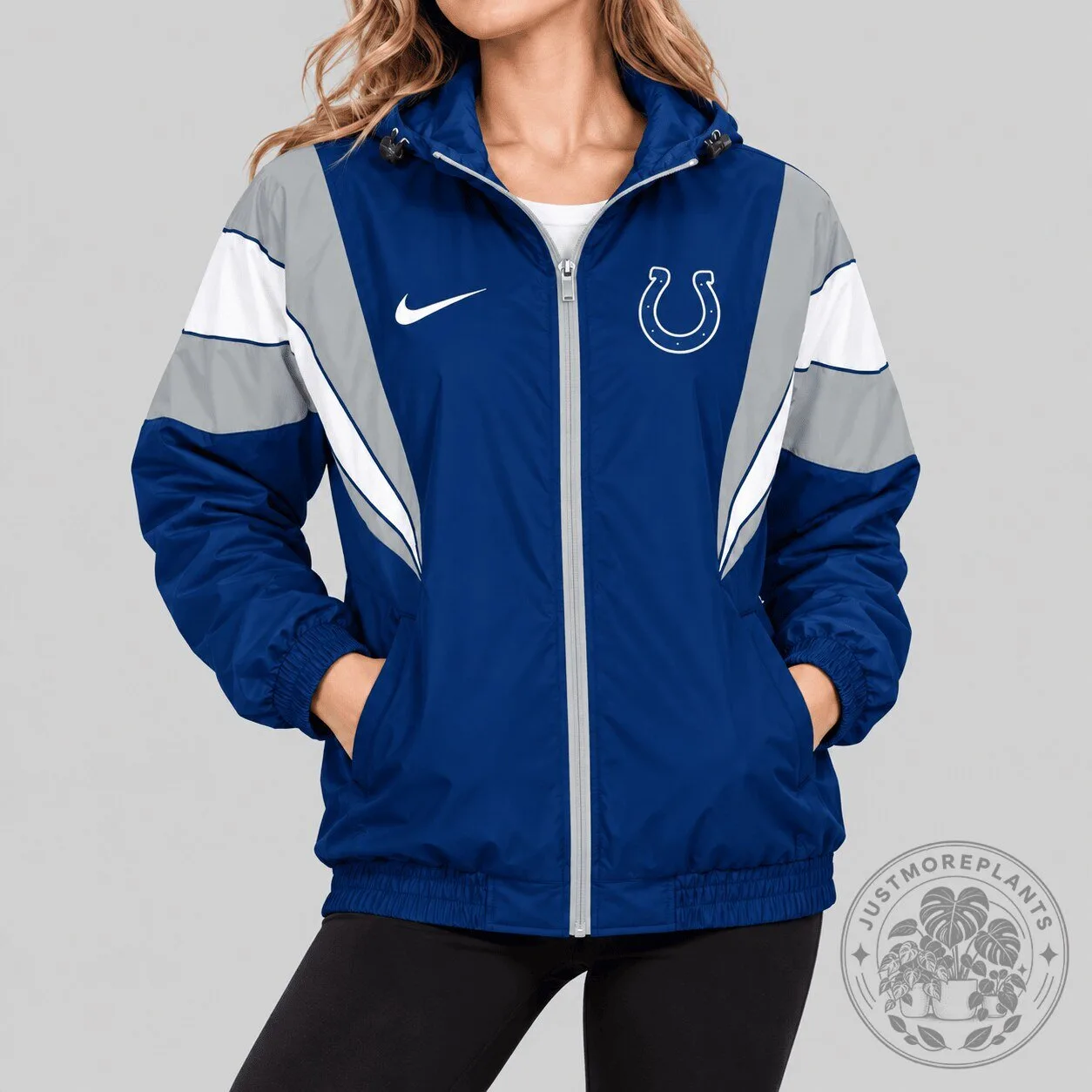 Indianapolis Colts Nike Color Block Windbreaker Jacket for Women