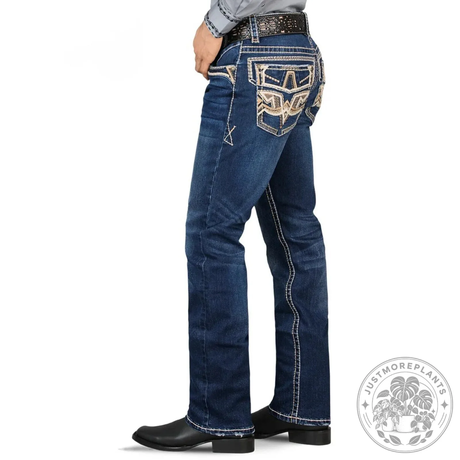 Montero Men's Stretch Boot Cut Jeans 7 Montero Men